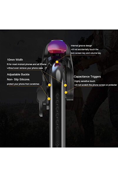 erorex وحدة تحكم ألعاب الهاتف المحمول Ck3، مشغل ألعاب Pubg/Fortnite/Call Duty Shooter، حساس