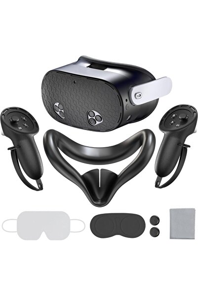 erorex Silicone Cover Set Compatible Meta Quest 3S Silicone Face Cover Set Vr Shell Cover Touch Controller