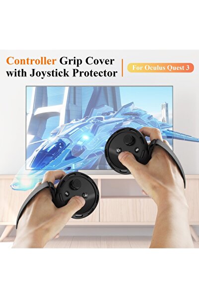 erorex Controller Grips Meta Quest 3 Comfortable Silicone Cover Hand Straps 2 Joystick Cover Oculus Quest