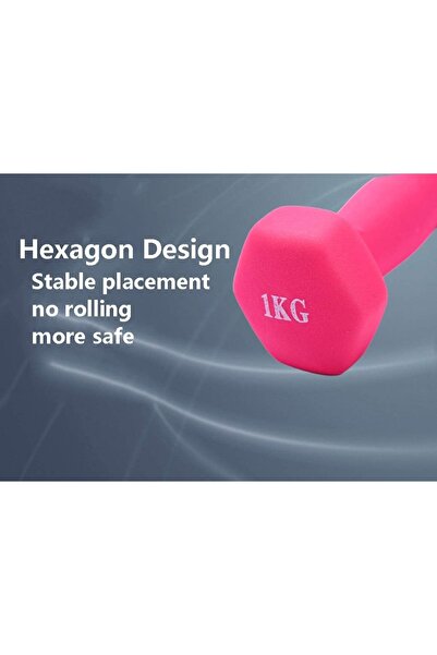 erorex Dumbbell Set Two Barbell Non Slip Grip Hexagon Hand Weights Set Neoprene Coated Home Gym Exercise