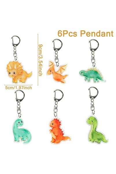 Choice1 3 سلاسل مفاتيح لحفلات حيوانات الغابة، زينة حفلات أعياد الميلاد بطابع ...