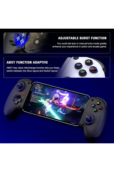 erorex Gamepad Joystick Turbo Mobile Cloud Gaming Controller Iphone/Android/Pc/Ps3/Ps4/Switch Wireless
