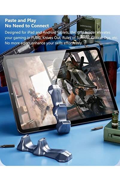 erorex Gaming Handle Ipad Anti Slip Silicone Gamepad Grip Tablet Hand Rest Multi Finger Operation Gamepad