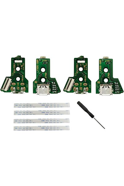 erorex 4 Pcs Interface Board Jds 055 12 Pin Ribbon Cable Compatible Ps4 Pro/Ps4 Slim Wireless Controller