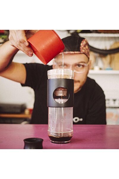 erorex Go-Brew : Portable Brewing Bottle, Coffee Maker, Pour Over Coffee Brewing Set, All--1, Beverage