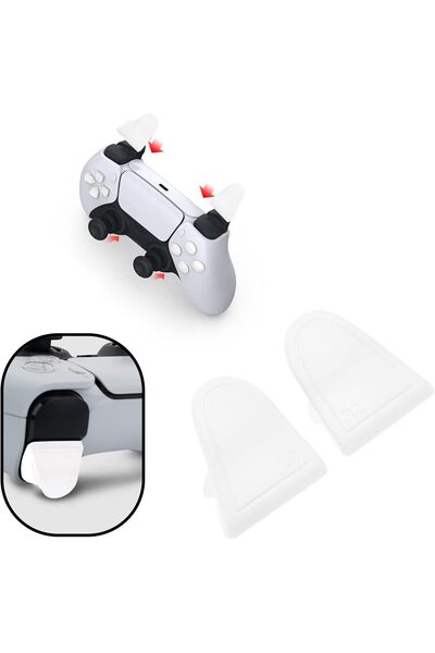 erorex 2 Pairs Trigger Stop Assistant Buttons Compatible Ps5 Controller L2 R2 Trigger Pad Joystick