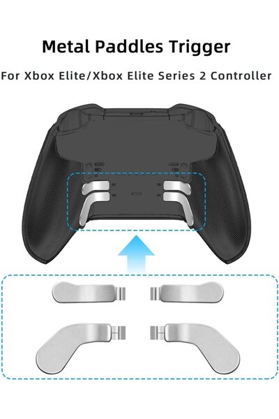 erorex Metal Stainless Steel Paddles Trigger Xbox Elite/Xbox Elite 2 Replacement Parts Accessories Kits