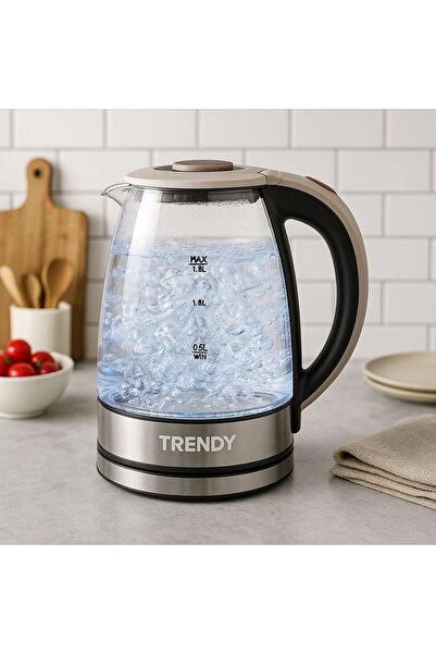 erorex Premium Glass Electric Kettle 1.8L – Fast Boil 2000W, Auto Shut-Off & Boil-Dry Protection, Cool