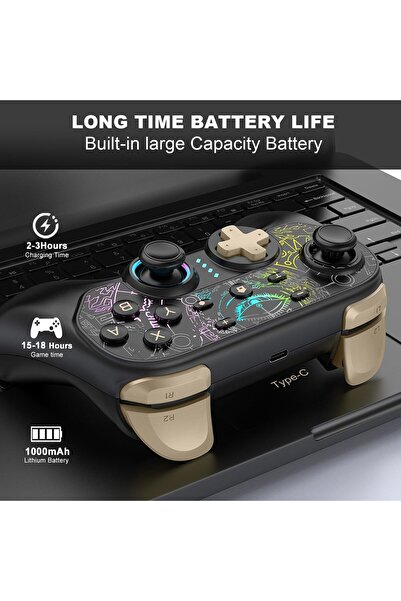 erorex 2025 New Version Switch Controller Compatible Switch/Lite/Oled Controller Switch Pro Controller Rgb