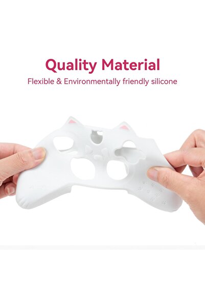 erorex Cat Paw Controller Skin Grips Set Anti Slip Silicone Protective Cover Skin Case Compatible Xbox