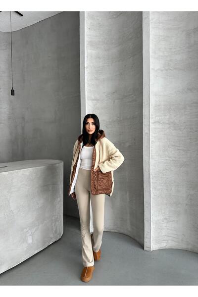 FERZOLAİO Zarax Beige Plush Coat