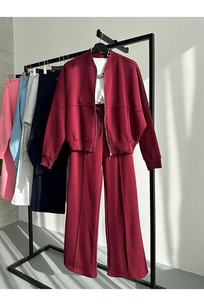 FERZOLAİO Bounce Burgundy Double Set