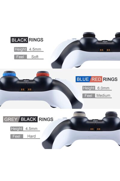 erorex Playvital 5 Pairs Aim Assist Target Motion Control Precision Rings Ps5 Ps4 Xbox Series X/S Xbox One