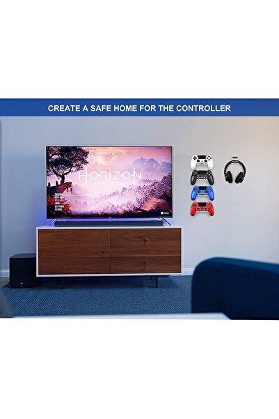 erorex Game Controller Wall Mount Holder Stand Xbox One Ps4 Ps5 Steam Switch Pc Universal Gamepad