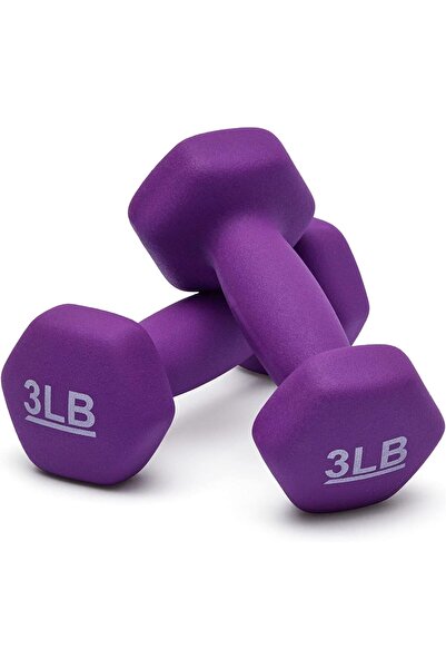 erorex Neoprene Coated Hexagon Workout Dumbbell Hand Weight