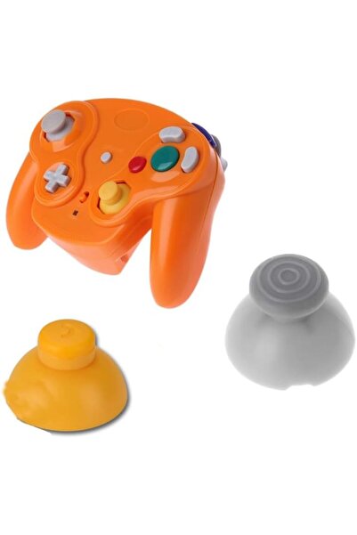 erorex 6Pcs Yellow Grey Replacement Analogue Analog Sticks Thumbstick Gamecube Controller Gamecube