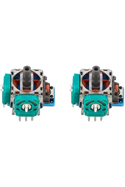 erorex مجموعة استبدال عصي التحكم التناظرية لجهاز PS4، قطعتين، عصا تحكم لاسلكية ثلاثية الأبعاد، هزاز وحدة تحكم، قطعتين