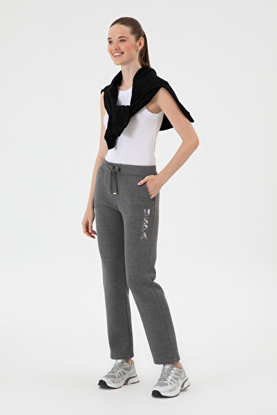 U.S. Polo Assn. Kadın Antrasit Melanj Eşofman Altı 50307705-VR081