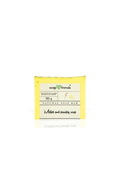 Soap&Friends Nourishing 130g Millet and Parsley Soap | Natural Antioxidant Boost for Healthy, Moisturized Skin