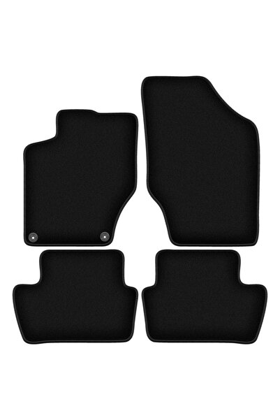 shumee Covorașe BASIC negre din velur pentru: DS 4 Crossback hatchback (2015-...