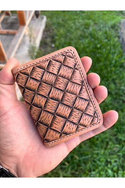 Pey Aksesuar Western Pattern Leather Wallet Custom Handmade