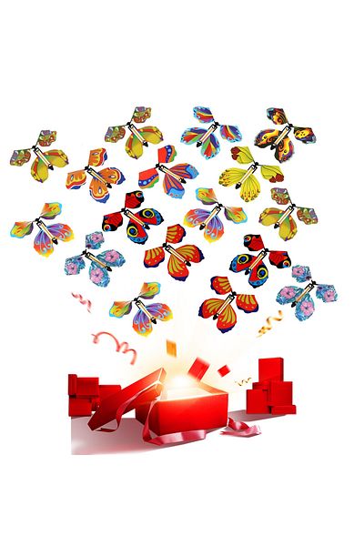 OEM Magical multicolored flying butterflies - set of 20 pieces