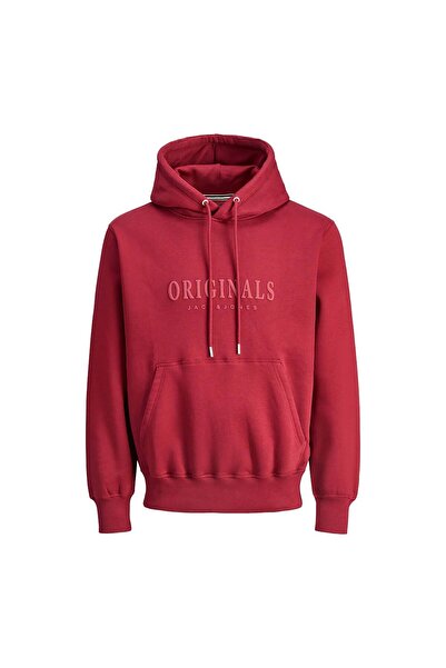Jack & Jones JACK JONES Original Yazılı Erkek Kapüşonlu Sweatshirt 12270541