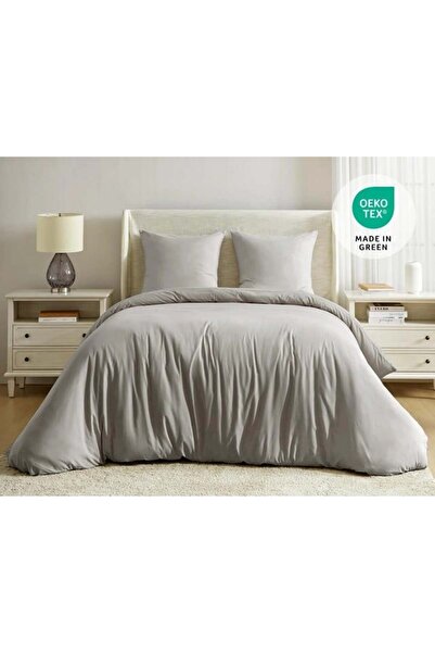 OEM Quick-drying bed linen 135x200 Grey 4 pieces-2 duvet covers + 2 pillowcases 80x80 cm