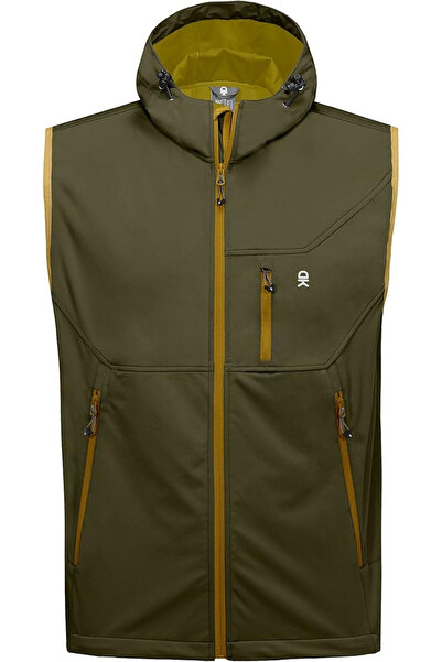 OEM Lightweight, breathable, waterproof vest with hood and pockets for outdoor activities XL