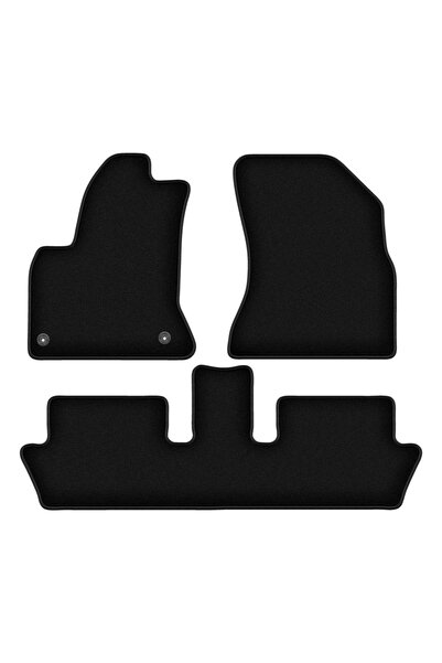 shumee Covorașe BASIC negre din velur pentru: Citroen C4 Grand Picasso monovo...