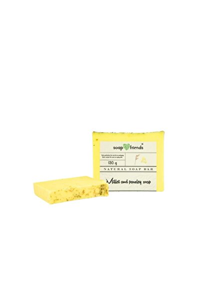 Soap&Friends Nourishing 130g Millet and Parsley Soap | Natural Antioxidant Boost for Healthy, Moisturized Skin