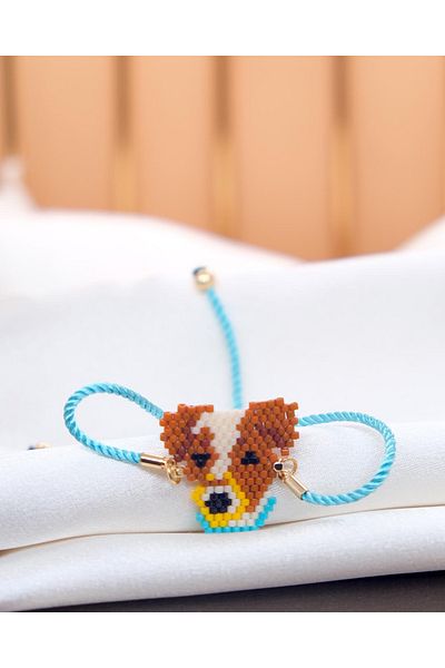 Miniklisi Blue Collar Foam Bracelet Miyuki