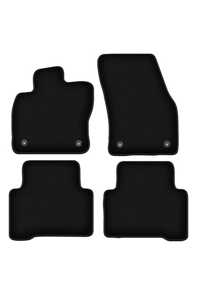 shumee Covorașe BASIC negre din velur pentru: Volkswagen Touran II monovolum ...