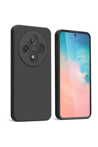 bestcase ® Θήκη σιλικόνης Premium για OPPO Reno12 FS, μαύρη