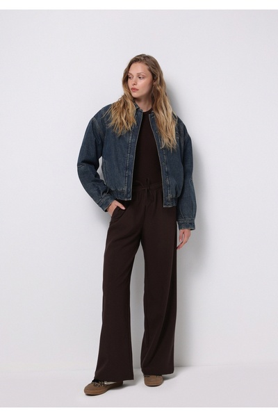 Colin's Oversize Fit Çıtçıtlı Astarsız Kadın Mavi Ceket