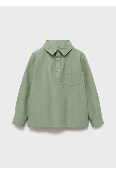 MANGO Baby Gömlek yakalı pamuklu gömlek