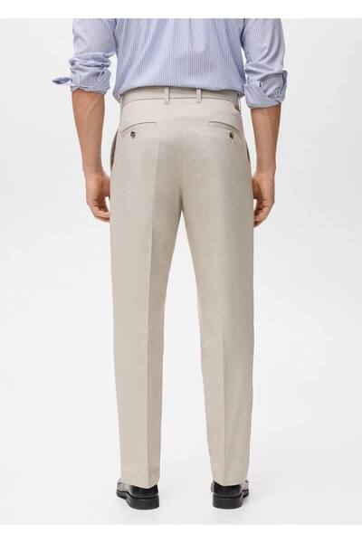 MANGO Man Regular kesim pensli pamuklu pantolon