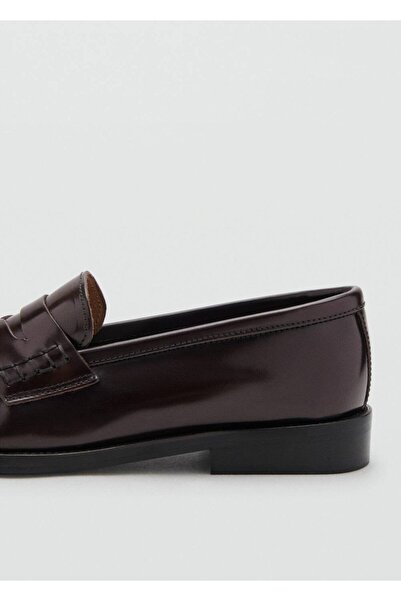 MANGO Woman Büzgülü deri mokasen