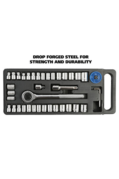 Great Neck 40-Piece Portable High Quality Ratchet and Socket Set