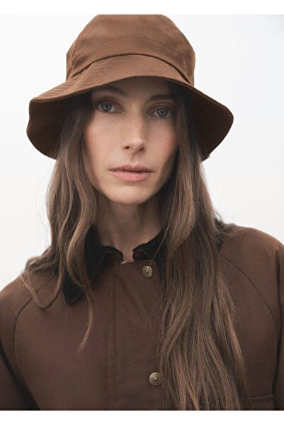 MANGO Woman Pamuklu bucket şapka
