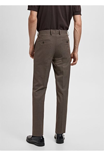 MANGO Man Süper slim fit streç kumaştan kumaş pantolon