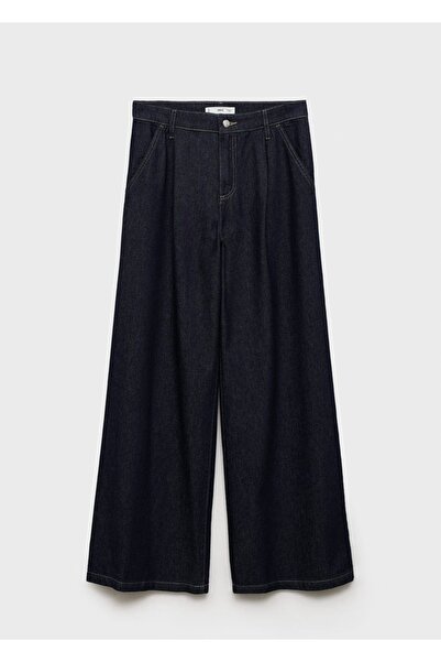 MANGO Woman Wideleg pensli jean pantolon