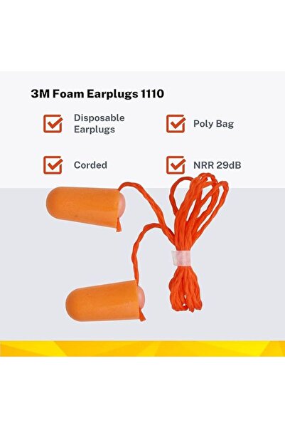 STARK Reusable Corded Ear Plugs ExtraSoft Silicone Earbuds for Noise Cancellation Hearing(PACK OF 6)