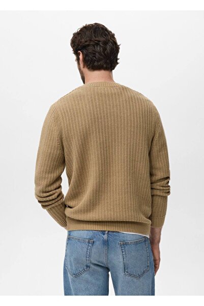 MANGO Man %100 pamuklu kalıplı kazak