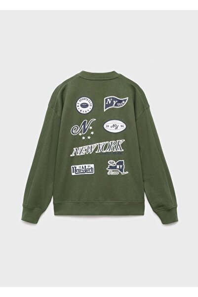 MANGO Kids İşlemeli desenli sweatshirt