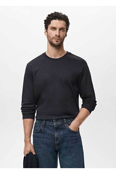 MANGO Man Uzun kollu regular fit tişört