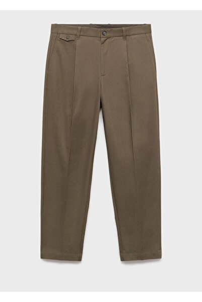 MANGO Man Regular kesim pensli pamuklu pantolon