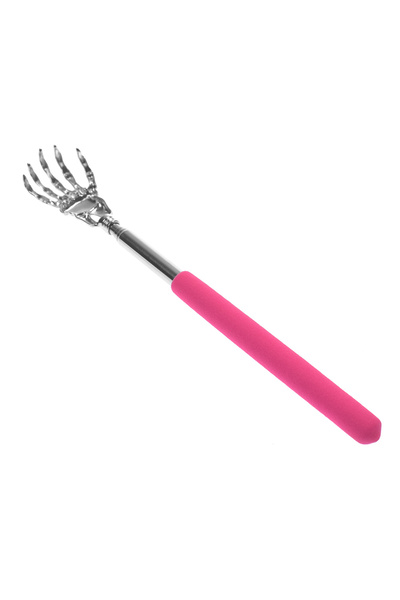 Choice1 أداة تدليك الظهر تلسكوبية من الفولاذ المقاوم للصدأ باللون الوردي، قاب...