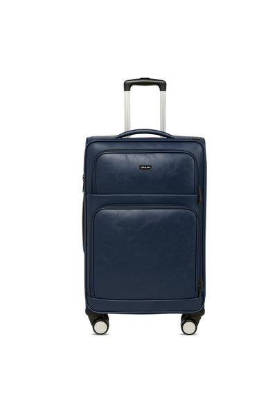 ORAMI 26" PU LEATHER ANTI THEFT EXPANDABLE LUGGAGE TROLLEY BAG