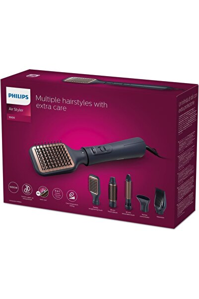 Philips 5000 Series Air Styler BHA530/03 - 5 Attachments, 1000W, 3 Heat Settings